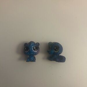 Littlest Pet Shop Blue and Purple Figures